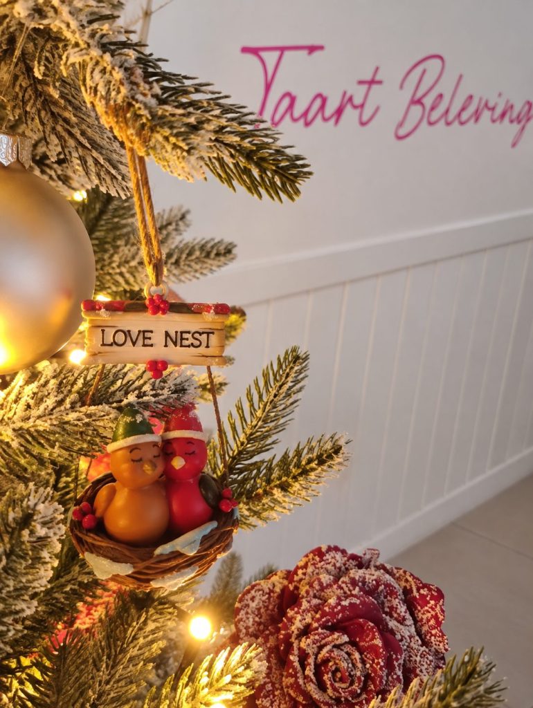 De bakstudio van Taart Beleving in De Lier in kerstsfeer